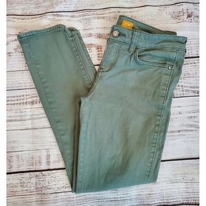 26 Pilcro and the Letterpress Pants Skinny Green Olive Khaki Chino Anthropologie